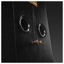 Wharfedale Super Linton Heritage Standmount Bookshelf Speakers Pair - Black Oak Black Oak