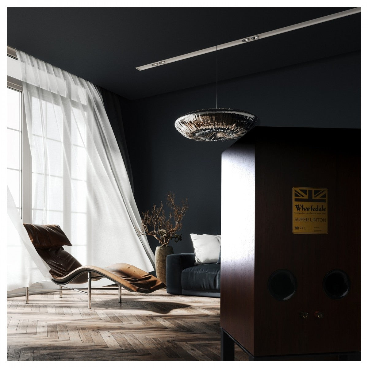 Wharfedale Super Linton Heritage Standmount Bookshelf Speakers Pair - Mahogany Mahogany