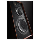 Wharfedale Super Linton Heritage Standmount Bookshelf Speakers Pair - Mahogany Mahogany