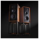 Wharfedale Super Linton Heritage Standmount Bookshelf Speakers Pair - Mahogany Mahogany