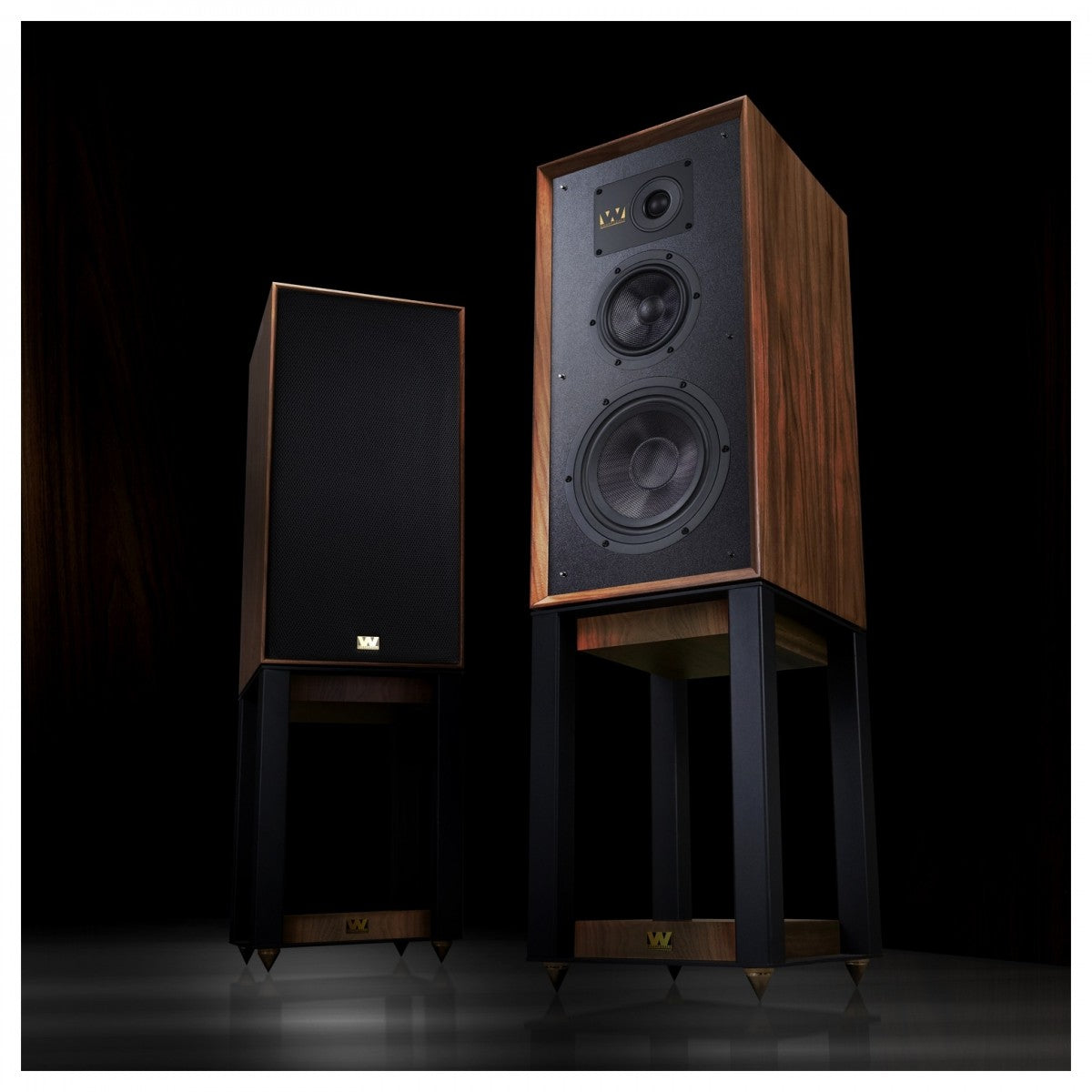 Wharfedale Super Linton Heritage Standmount Bookshelf Speakers Pair - Mahogany Mahogany
