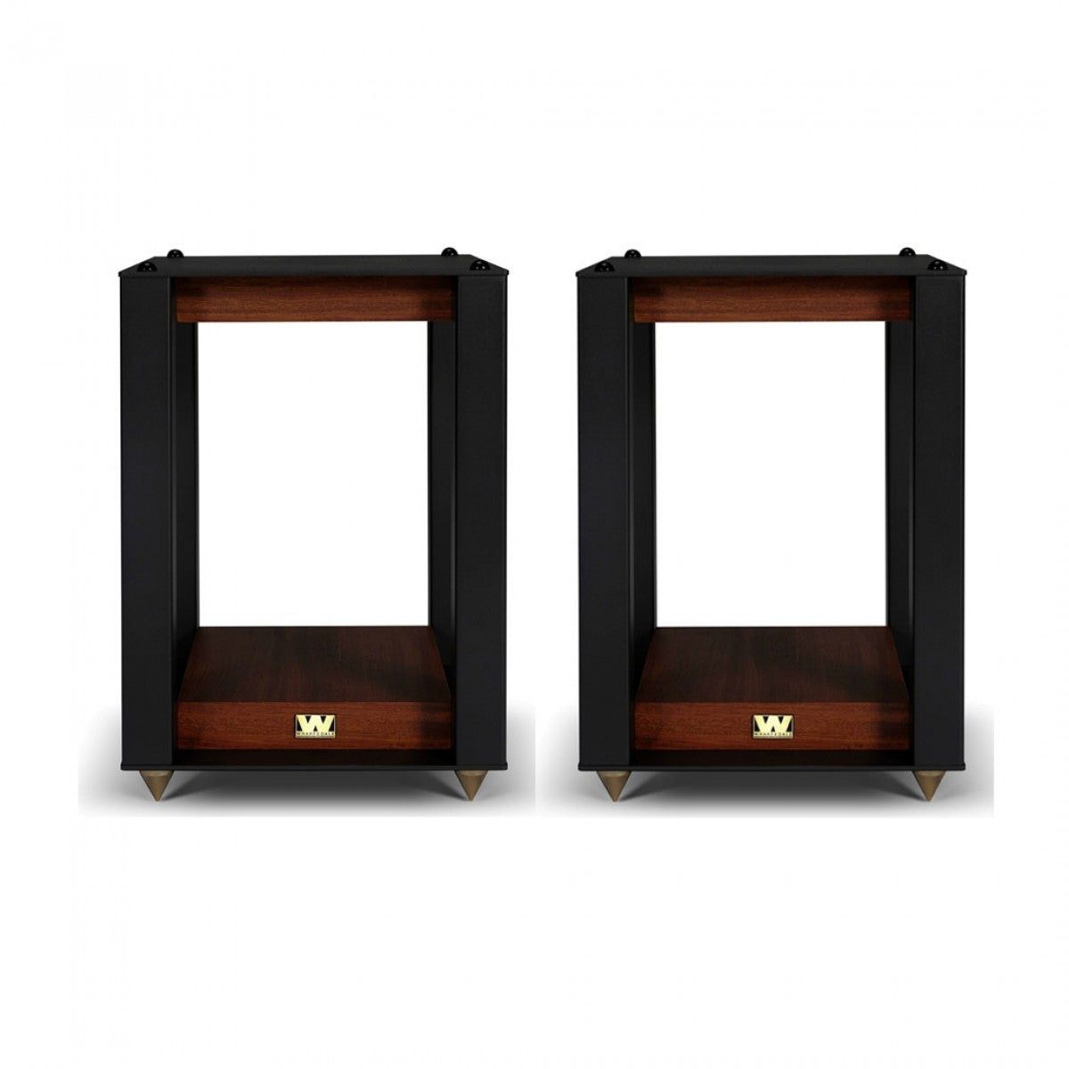 Wharfedale Super Linton Heritage Standmount Speakers with Matching Stands - Mahogany Mahogany