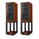Wharfedale Super Linton Heritage Standmount Speakers with Matching Stands - Mahogany Mahogany
