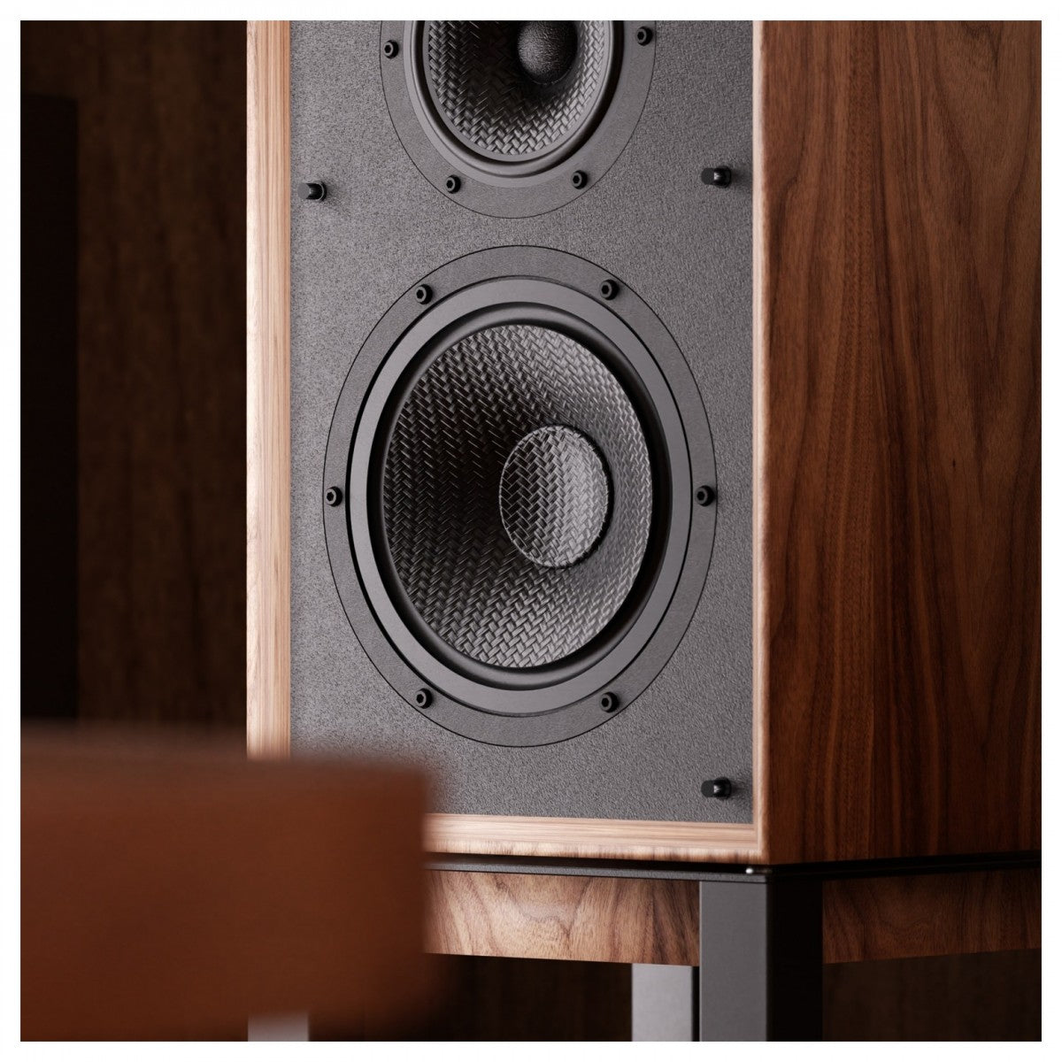 Wharfedale Super Linton Heritage Standmount Speakers with Matching Stands - Walnut Walnut