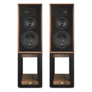 Wharfedale Super Linton Heritage Standmount Speakers with Matching Stands - Walnut Walnut