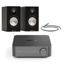 WiiM Amp Pro Streaming Amplifier with Monitor Audio Bronze 50 7G Bookshelf Speakers Pair