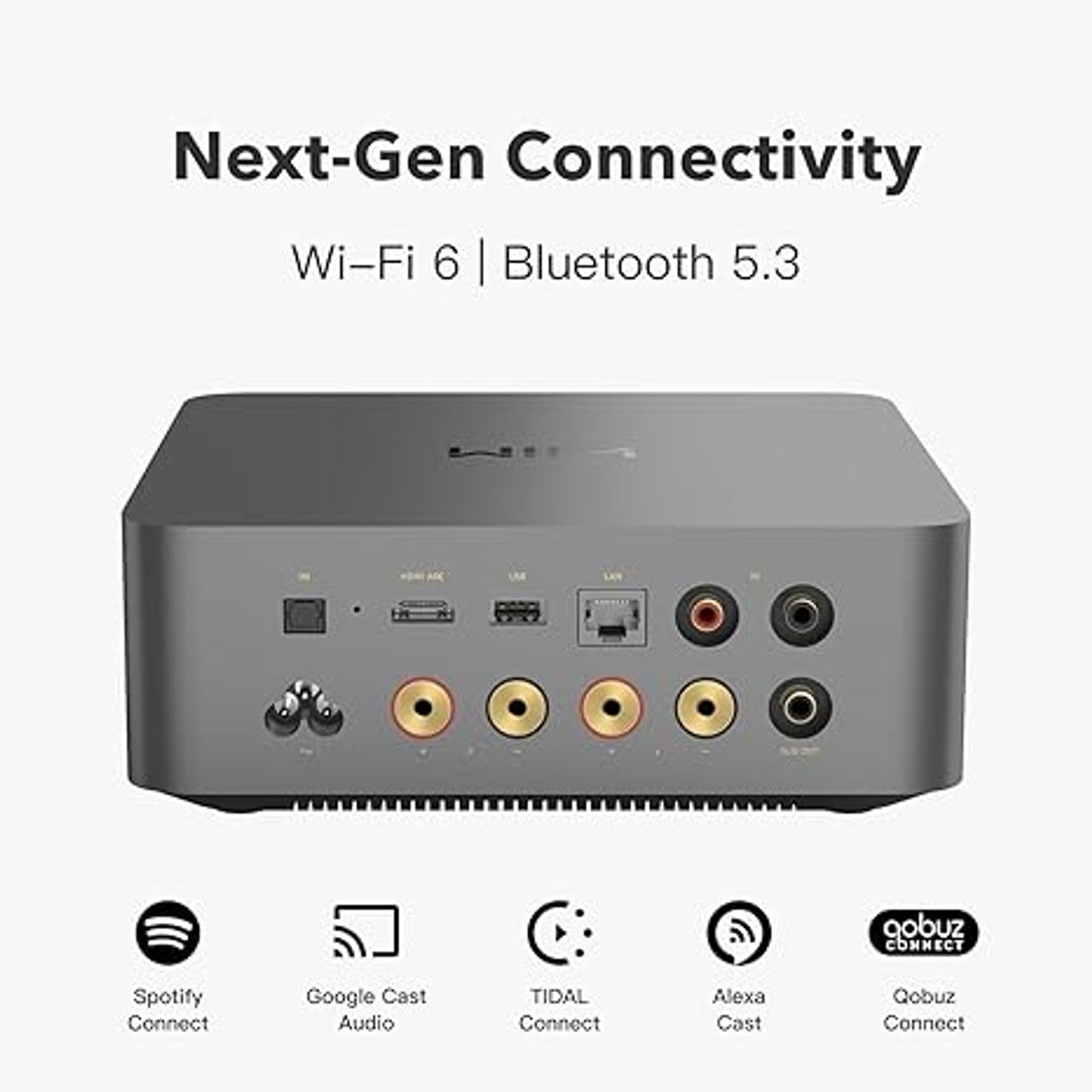 WiiM AMP ULTRA 100W High-Performance Streaming Amplifier Space Grey - Clearance