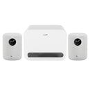 WiiM AMP ULTRA Streaming Amp Silver with WiiM Sound Mulitroom Speakers Pair & Sub Pro Subwoofer White HiFi Package Silver