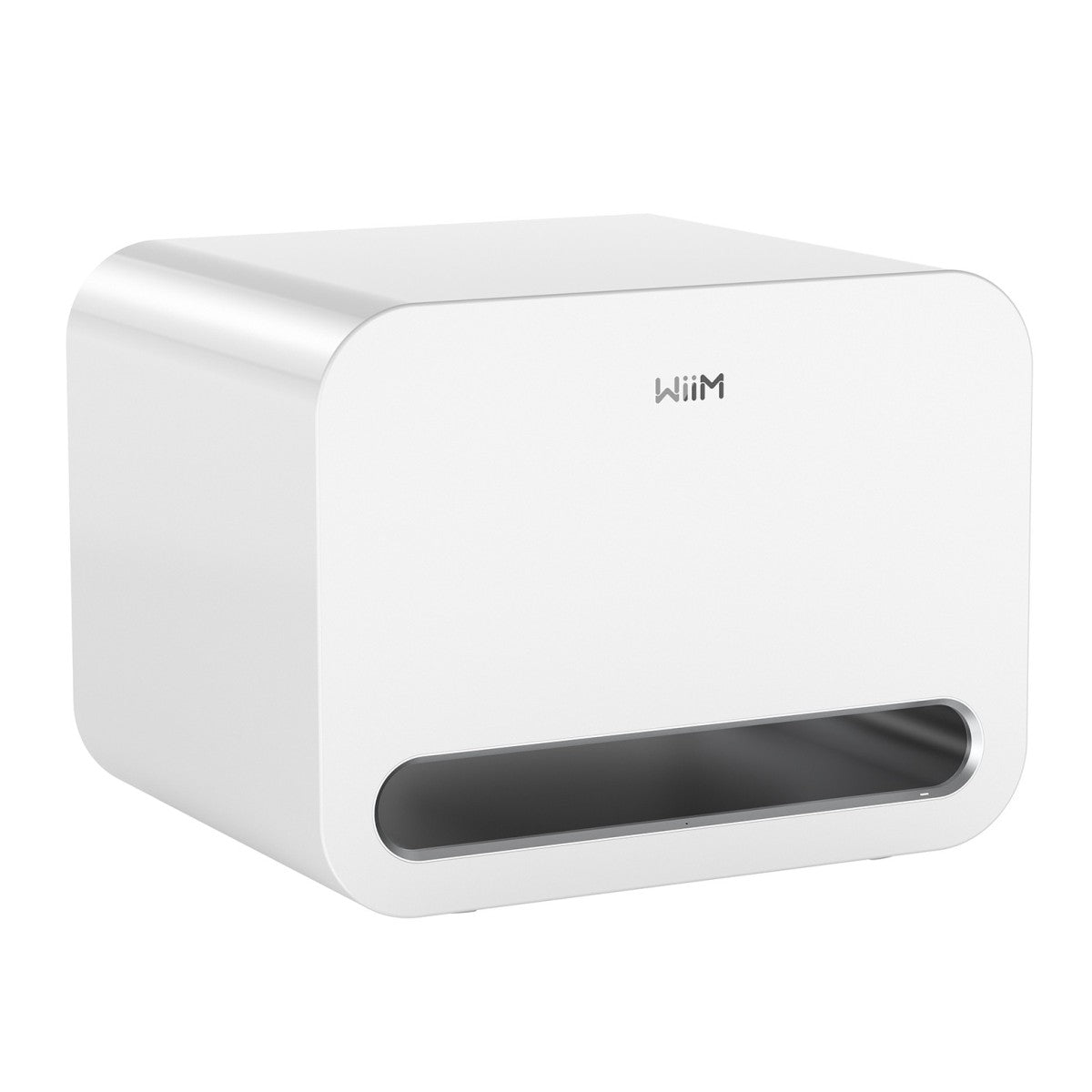 WiiM AMP ULTRA Streaming Amp Silver with WiiM Sound Mulitroom Speakers Pair & Sub Pro Subwoofer White HiFi Package Silver