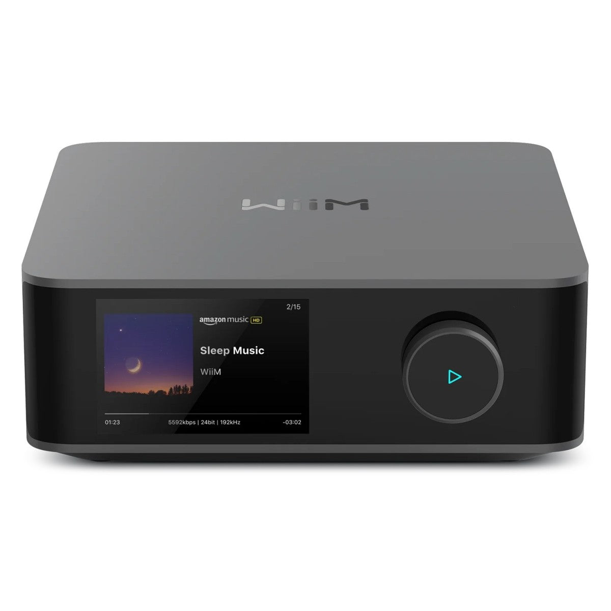 WiiM Amp Ultra Streaming Amplifier Grey with Klipsch RP-600M II Bookshelf Speakers Ebony - HiFi Package