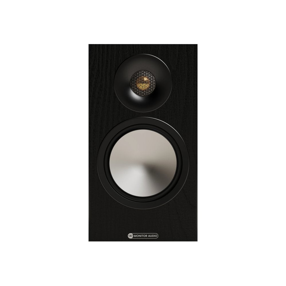 WiiM Amp Ultra Streaming Amplifier Grey with Monitor Audio Bronze 50 7G Bookshelf Speakers Black Pair