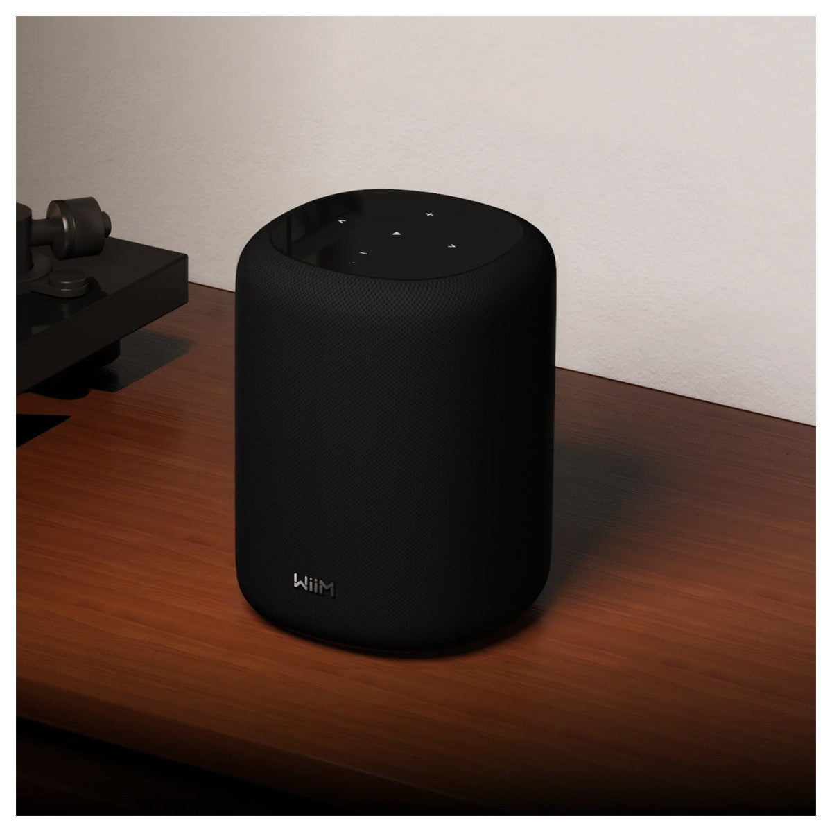 WiiM Sound Lite Wireless Smart Speaker with WiiM NorStone Floor Stand (Single) - Black Black