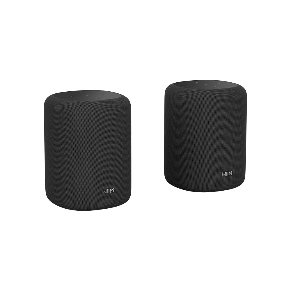 WiiM Sound Lite Wireless Multiroom Smart Speaker Twin Pack - Black Black