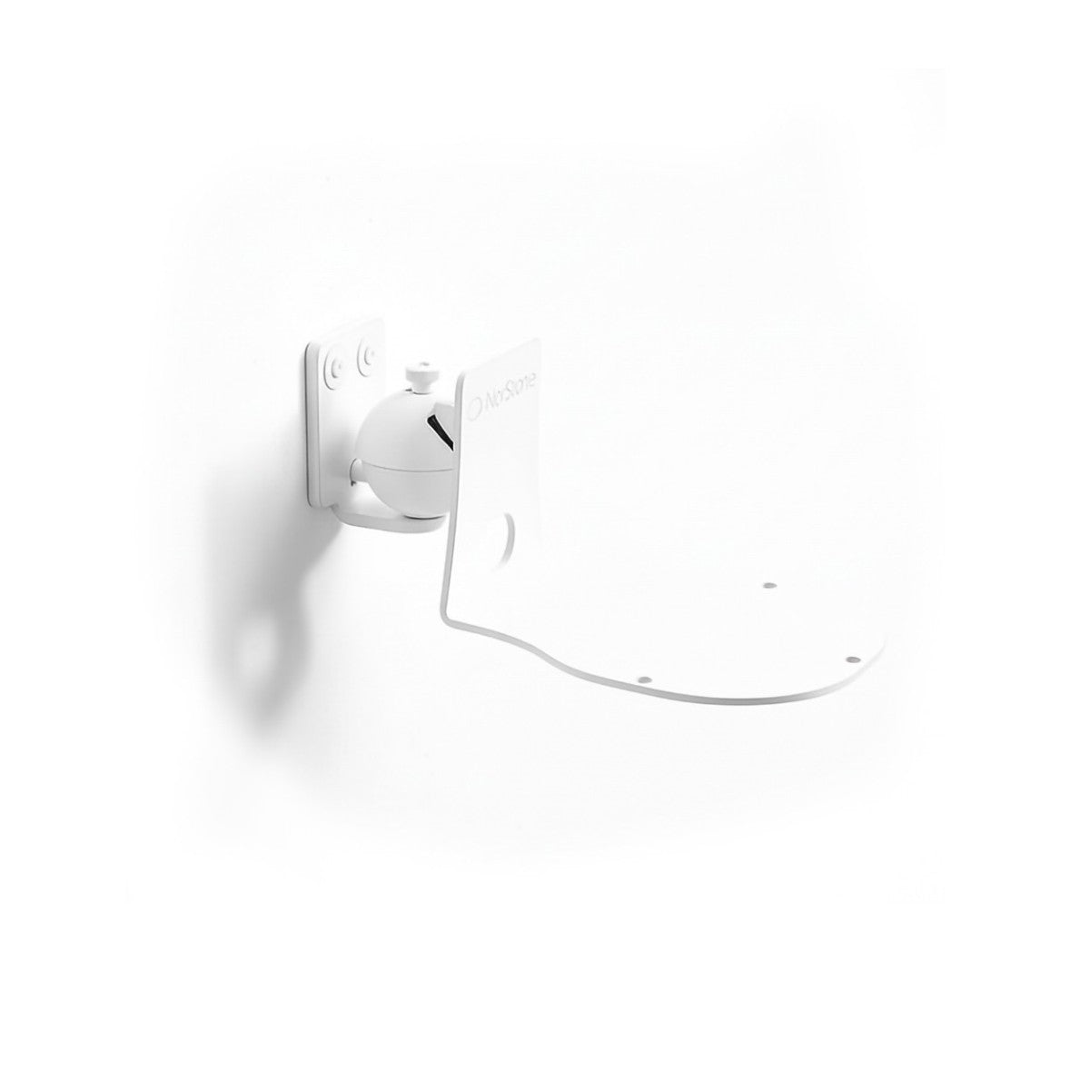 WiiM Sound Lite Wireless Smart Speaker with WiiM NorStone Wall Mount (Single) - White White