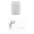 WiiM Sound Lite Wireless Smart Speaker with WiiM NorStone Wall Mount (Single) - White White