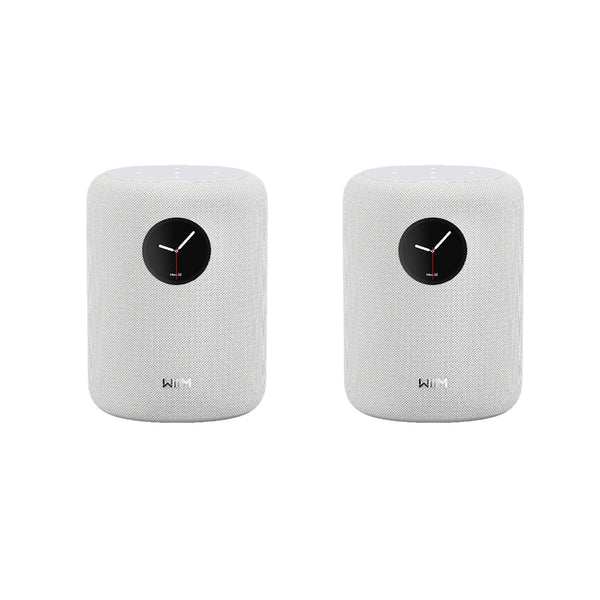WiiM SOUND Wireless Multiroom Smart Speaker PAIR with Display - White White