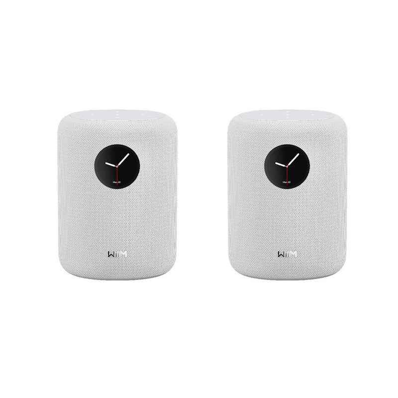 WiiM SOUND Wireless Multiroom Smart Speaker PAIR with Display - White White