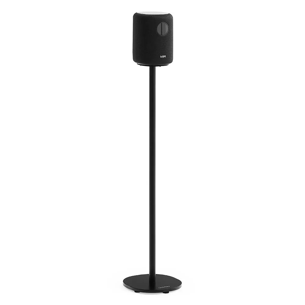 WiiM Sound Wireless Smart Speaker with WiiM NorStone Floor Stand (Single) - Black Black