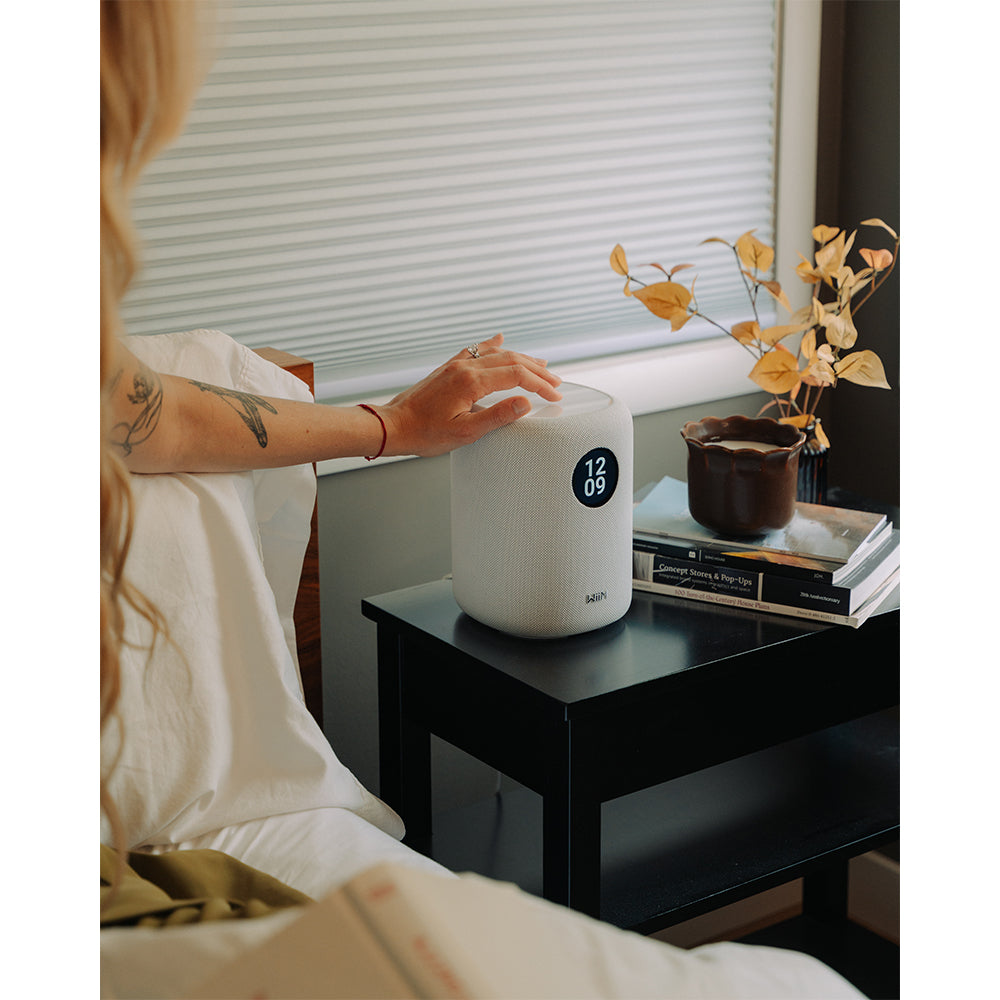 WiiM Sound Wireless Smart Speaker with WiiM NorStone Wall Mount (Single) - White White