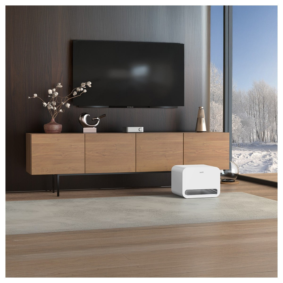 WiiM Sub Pro 8 Inch 250W Wireless Subwoofer White - Clearance