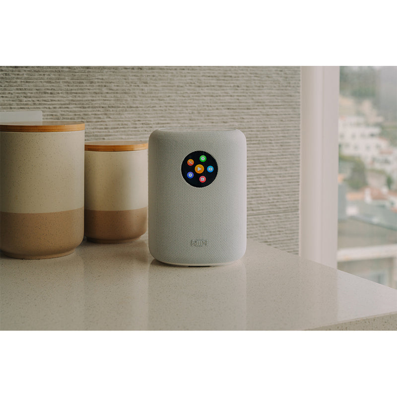 WiiM Sub Pro Wireless Subwoofer with WiiM SOUND Wireless Multiroom Smart Speakers Pair - White White