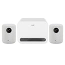 WiiM Sub Pro Wireless Subwoofer with WiiM SOUND Wireless Multiroom Smart Speakers Pair - White White