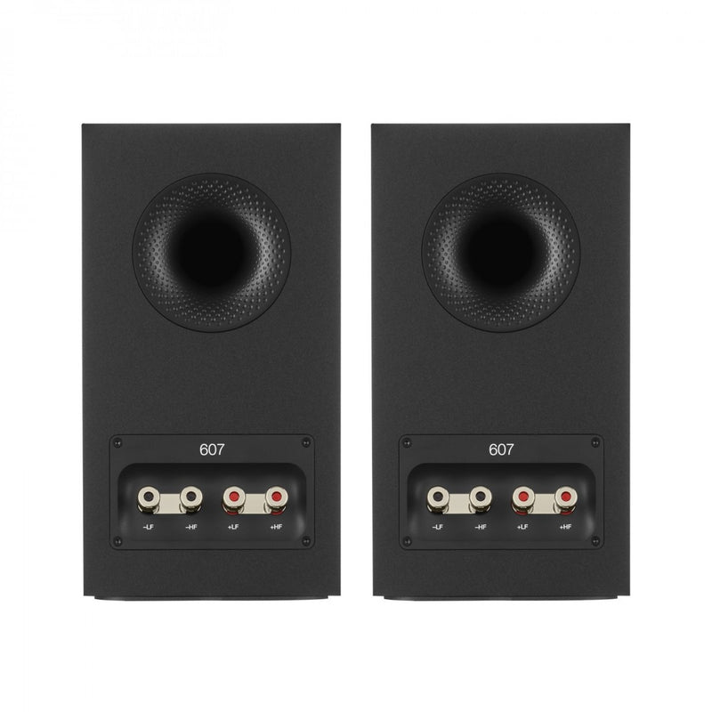 Yamaha AS501 Integrated Amplifier with Bowers & Wilkins 607 S3 Bookshelf Speakers Pair Black HiFi Package
