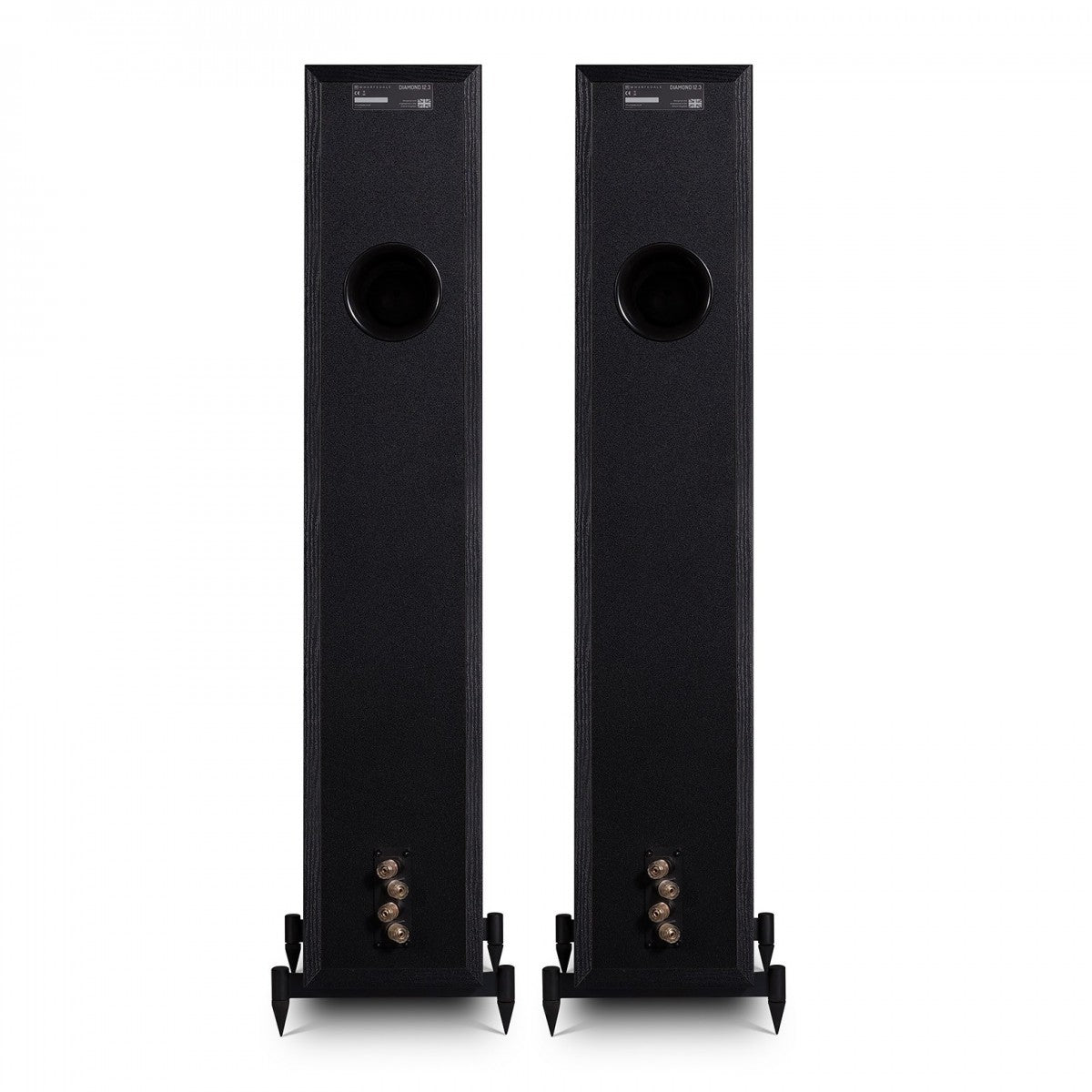 Yamaha AS501 Integrated Amplifier with Wharfedale Diamond 12.3 Floorstanding Speakers Pair Black HiFi Package