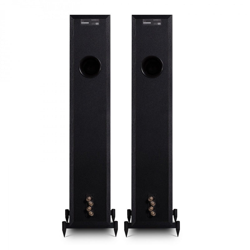 Yamaha AS501 Integrated Amplifier with Wharfedale Diamond 12.3 Floorstanding Speakers Pair Black HiFi Package