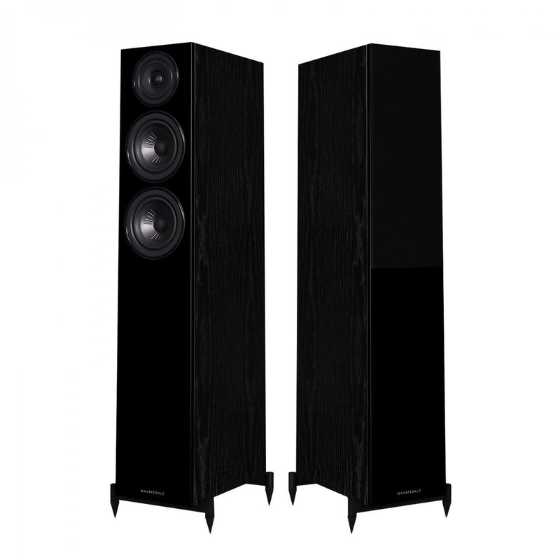 Yamaha AS501 Integrated Amplifier with Wharfedale Diamond 12.3 Floorstanding Speakers Pair Black HiFi Package