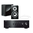 Yamaha AS501 Integrated Amplifier with Yamaha NS-BP401 Bookshelf Speakers Pair Black Hi-Fi Package