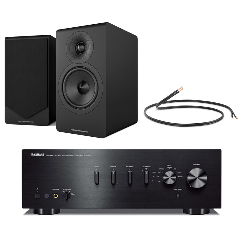 Yamaha AS501 Integrated Stereo Amplifier with Acoustic Energy AE300 MK2 ...