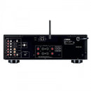 Yamaha R-N600A Network Receiver with Wharfedale Linton Heritage Standmount Speakers with Matching Stands - Black
