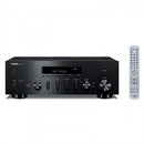 Yamaha R-N600A Network Receiver with Wharfedale Linton Heritage Standmount Speakers with Matching Stands - Black