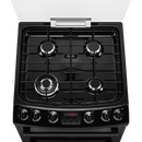 Zanussi ZCG43250BA Gas Cooker with Double Oven Black Black