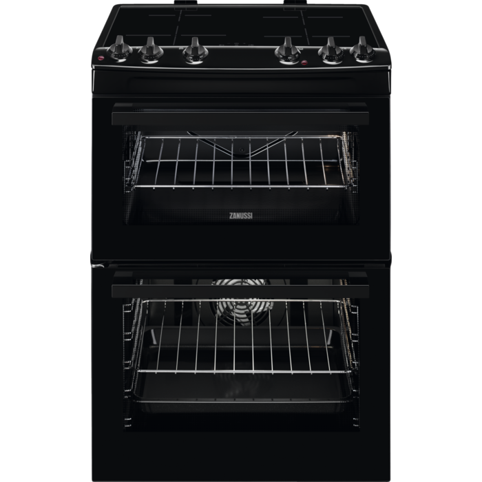 Zanussi ZCI66080BA Induction Electric Cooker with Double Oven