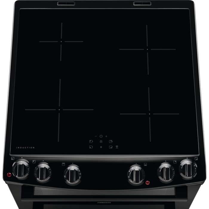 Zanussi ZCI66080BA Induction Electric Cooker with Double Oven
