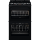 Zanussi ZCV46250BA Ceramic Electric Cooker with Double Oven Black Black