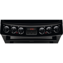 Zanussi ZCV46250BA Ceramic Electric Cooker with Double Oven Black Black
