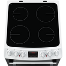 Zanussi ZCV46250WA 55cm Electric Cooker with Ceramic Hob White White