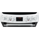 Zanussi ZCV46250WA 55cm Electric Cooker with Ceramic Hob White White