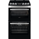 Zanussi ZCV46250XA Ceramic Electric Cooker with Double Oven Stainless Steel Stainless Steel