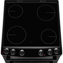 Zanussi ZCV66050BA Ceramic Electric Cooker with Double Oven Black Black