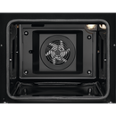 Zanussi ZCV66050BA Ceramic Electric Cooker with Double Oven Black Black