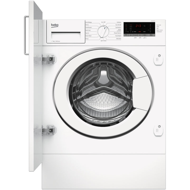 Beko WTIK74151F 7kg 1400rpm Integrated RecycledTub™ Washing Machine - White