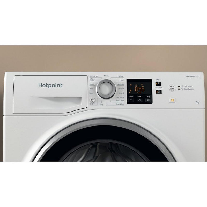 Hotpoint NSWE845CWSUKN 8kg 1400 Spin Washing Machine White