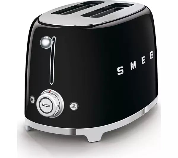 SMEG TSF01BLUK 50s Retro Style 2 Slice Toaster Black