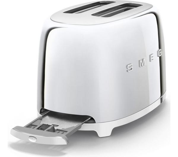 SMEG TSF01SSUK 50s Retro Style 2 Slice Toaster Chrome