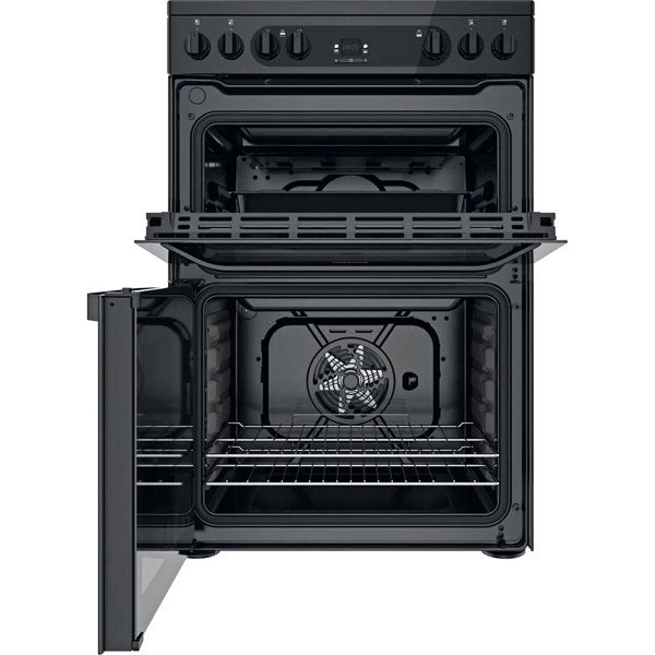 Hotpoint HDM67V92HCB UK Double cooker Black