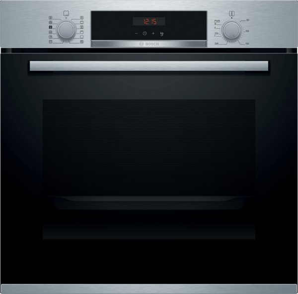 Bosch HRS574BS0B Serie 4, Built-in oven with added steam function, 60 x 60 cm, Stainless steel